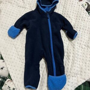 Cozy Kids One Piece in Navy and Blue 3 mo